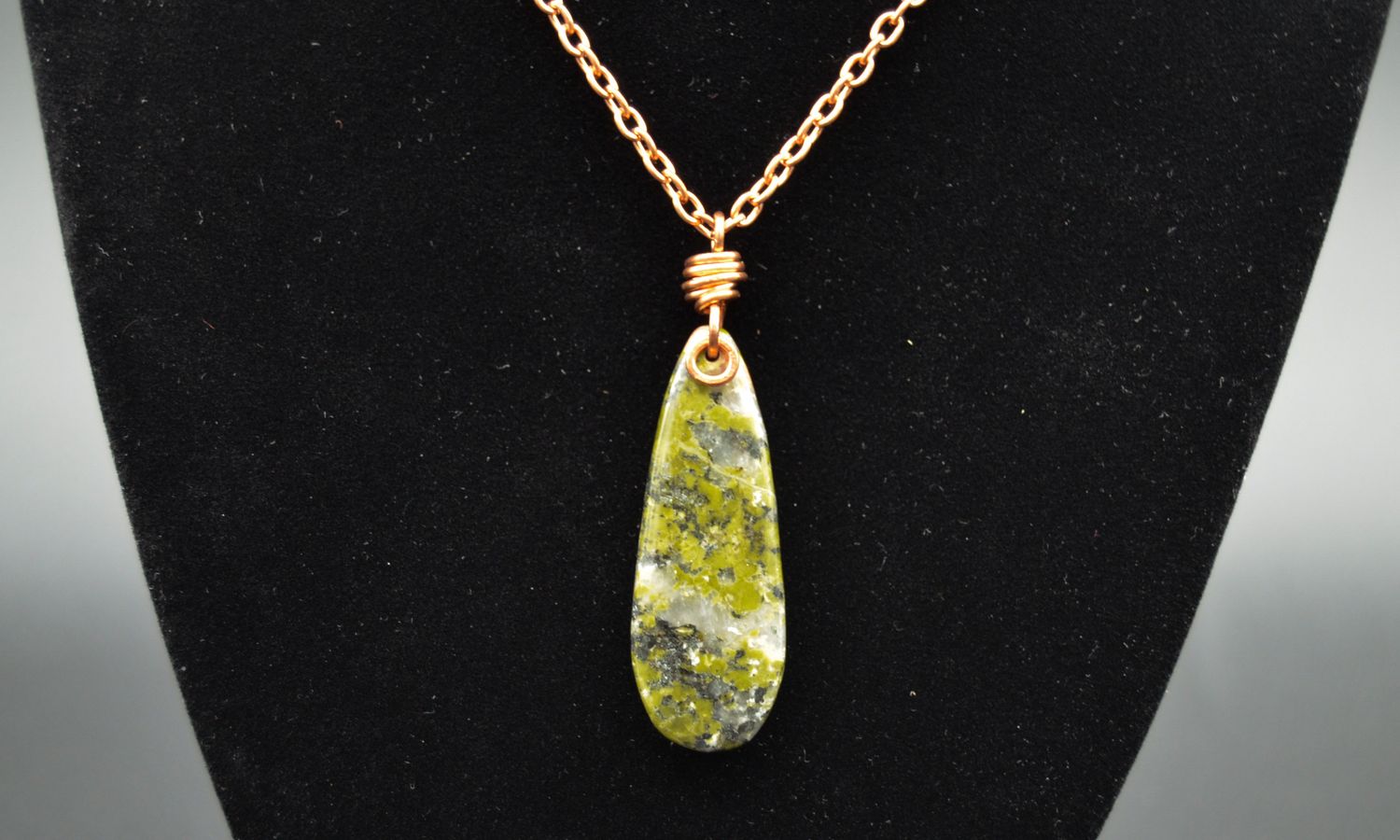 Unakite and Copper Necklace