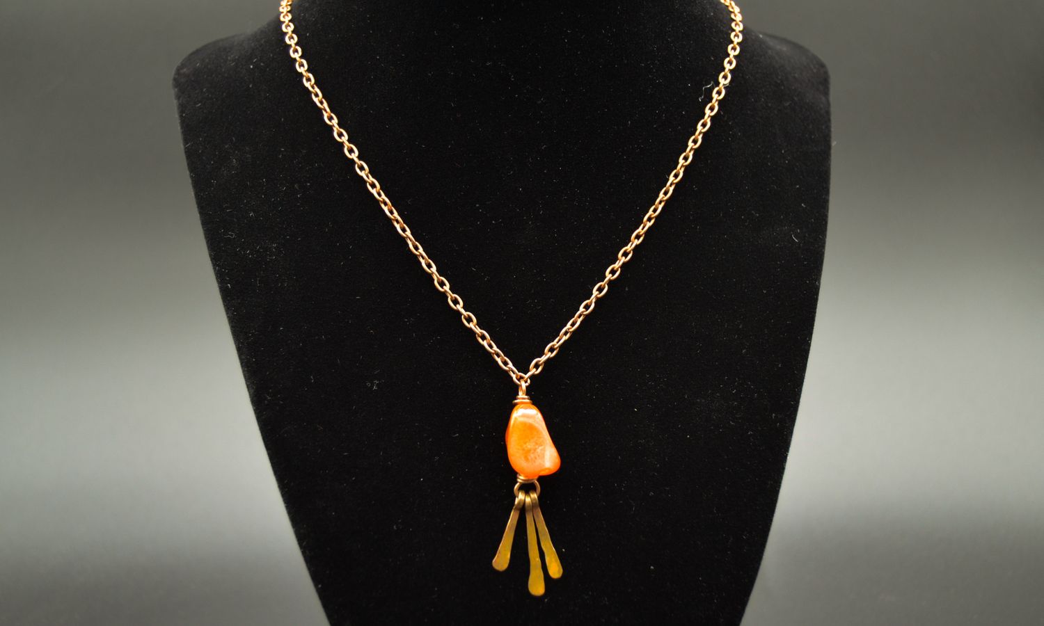 Carnelian and Copper Necklace