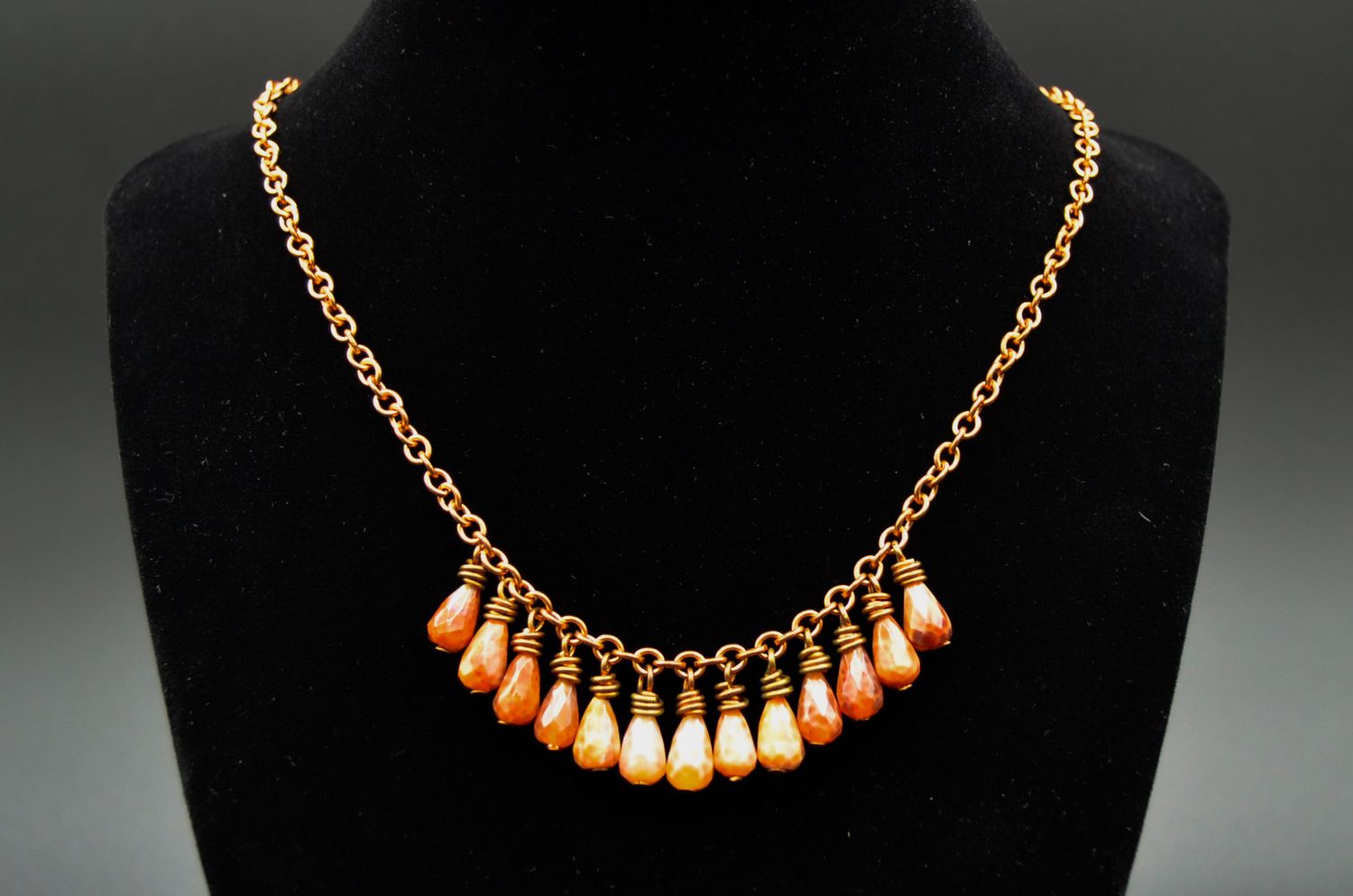 Carnelian Fringe Necklace