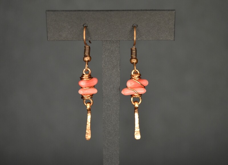 Coral Cluster Earrings
