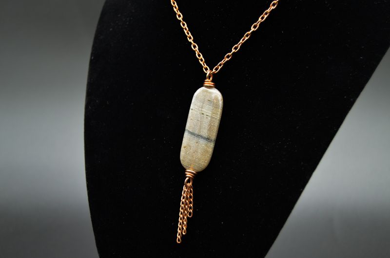 Ocean Jasper Grey Necklace
