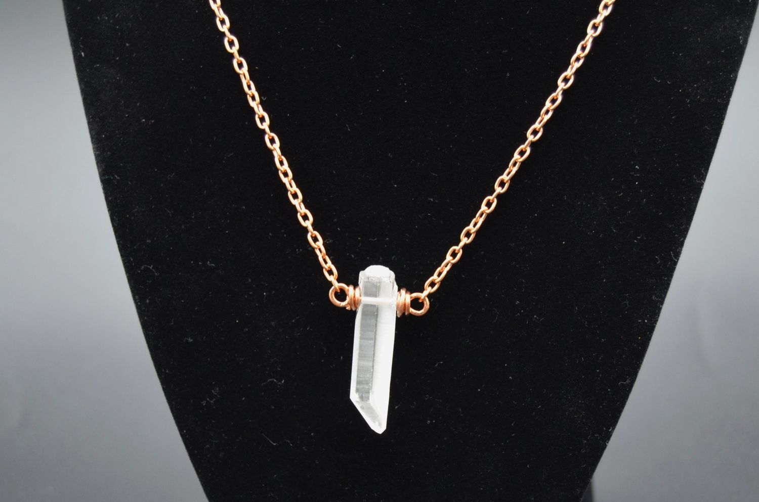 Quartz and Copper Necklace