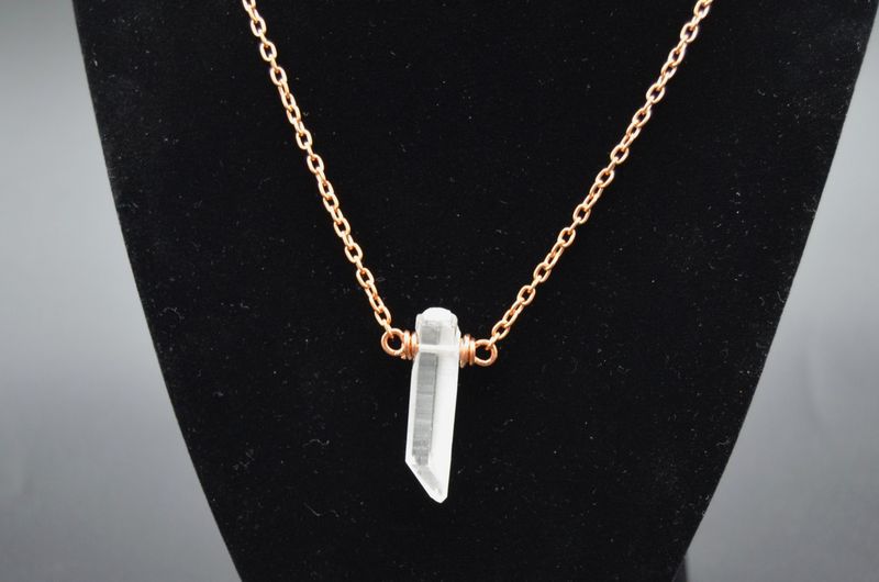 Quartz and Copper Necklace