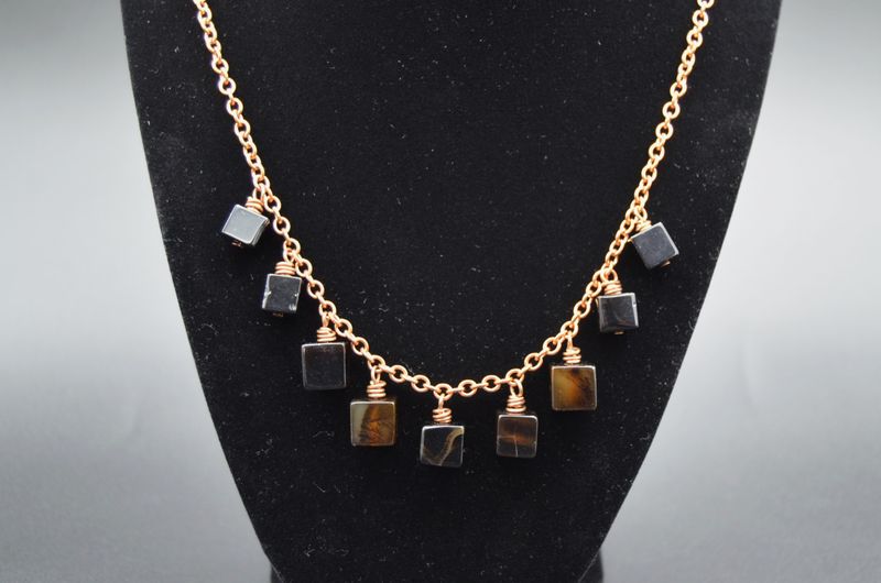 Black Cubes Necklace