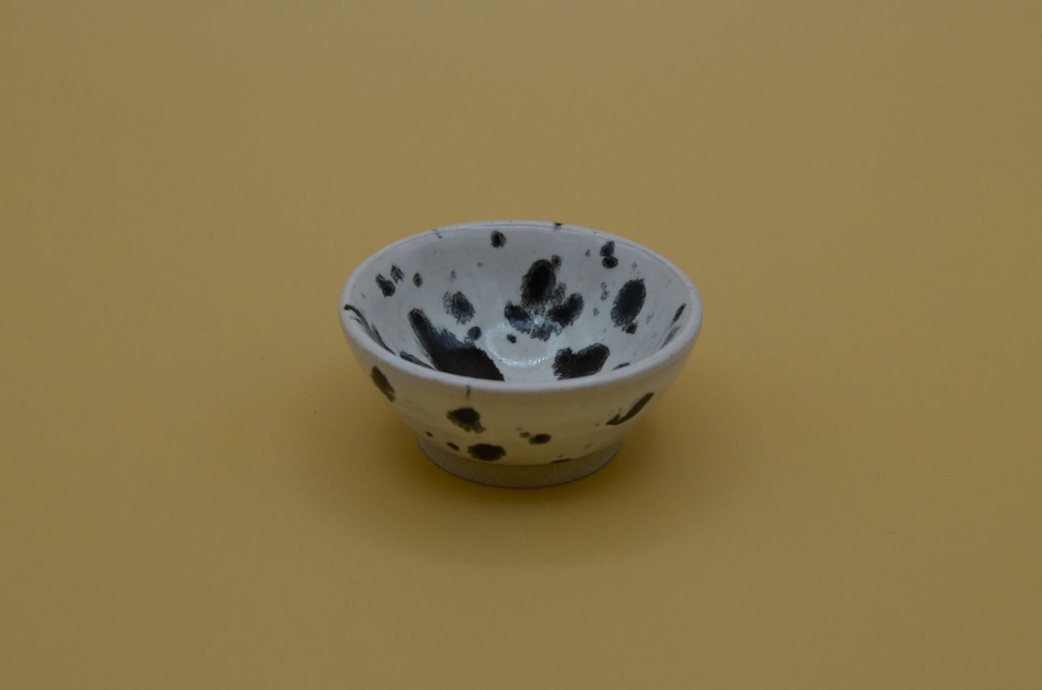 Mini Speckled Black and White Dish