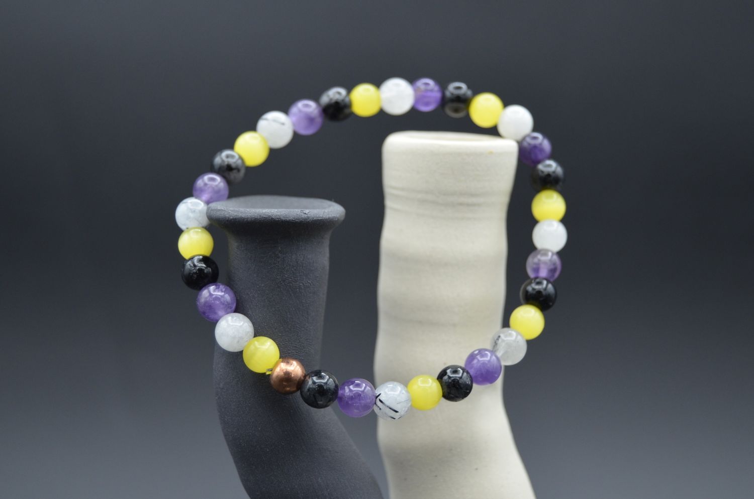 Non-Binary Pride Stretch Bracelet
