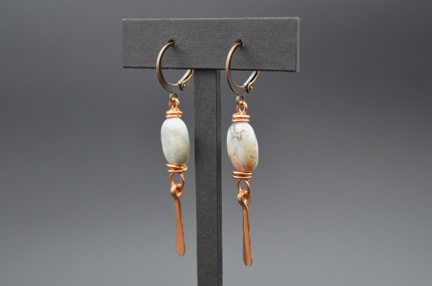 Jasper and Copper Earring
