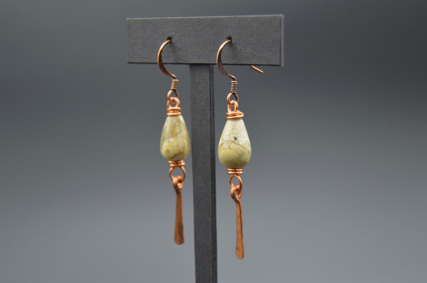 Jasper and Copper Earring