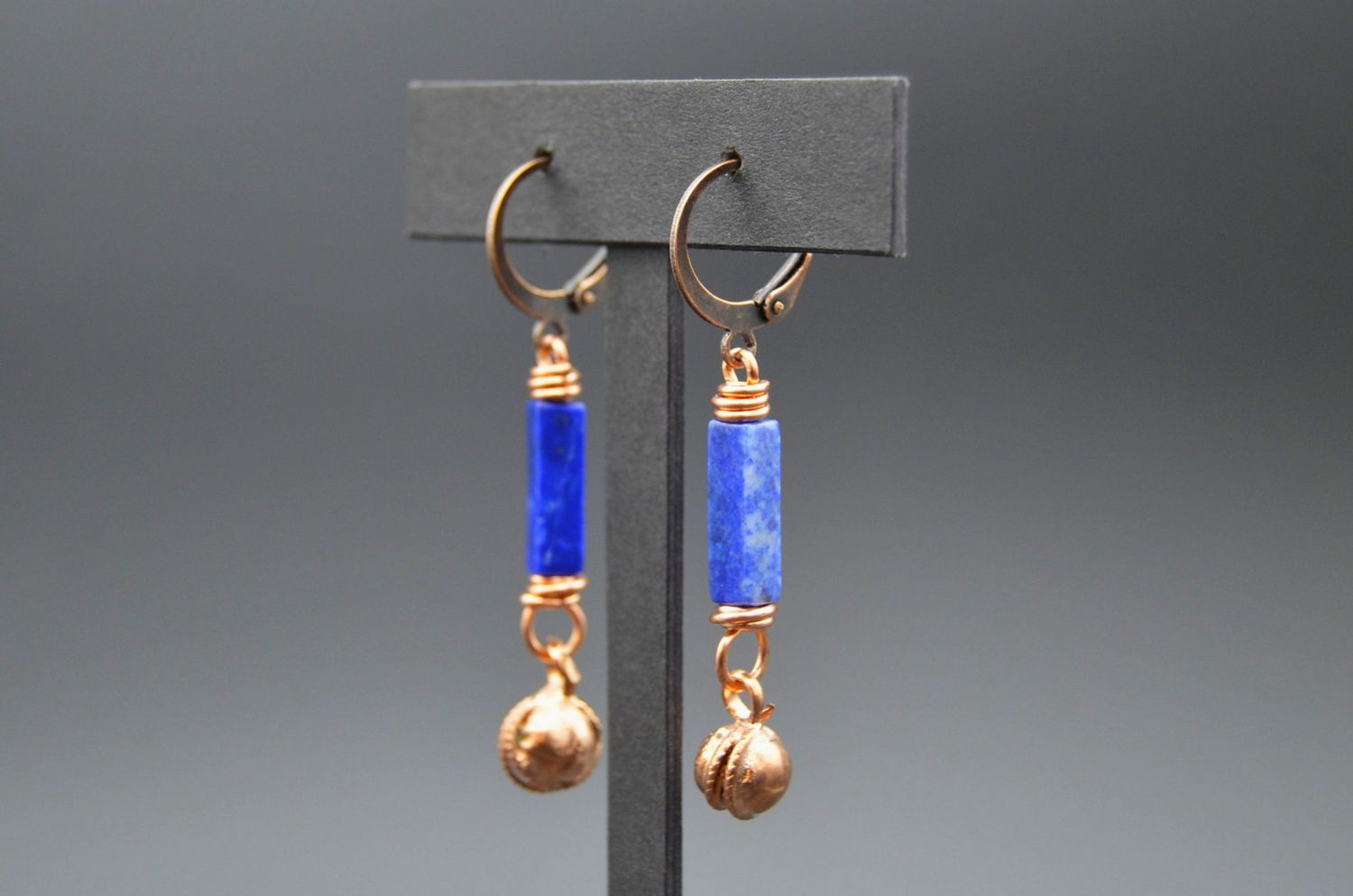 Jingle Bells and Lapis Earring