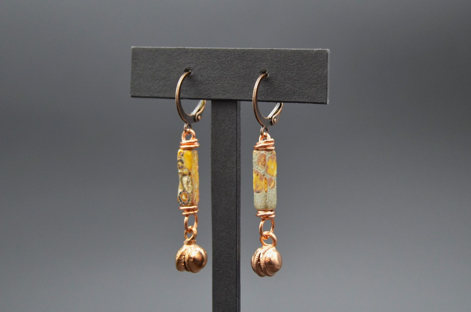 Jingle Bells and Jasper Earring
