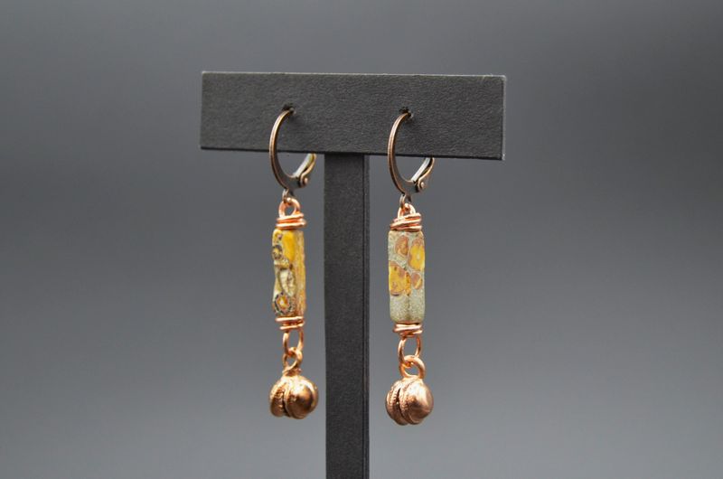 Jingle Bells and Jasper Earring