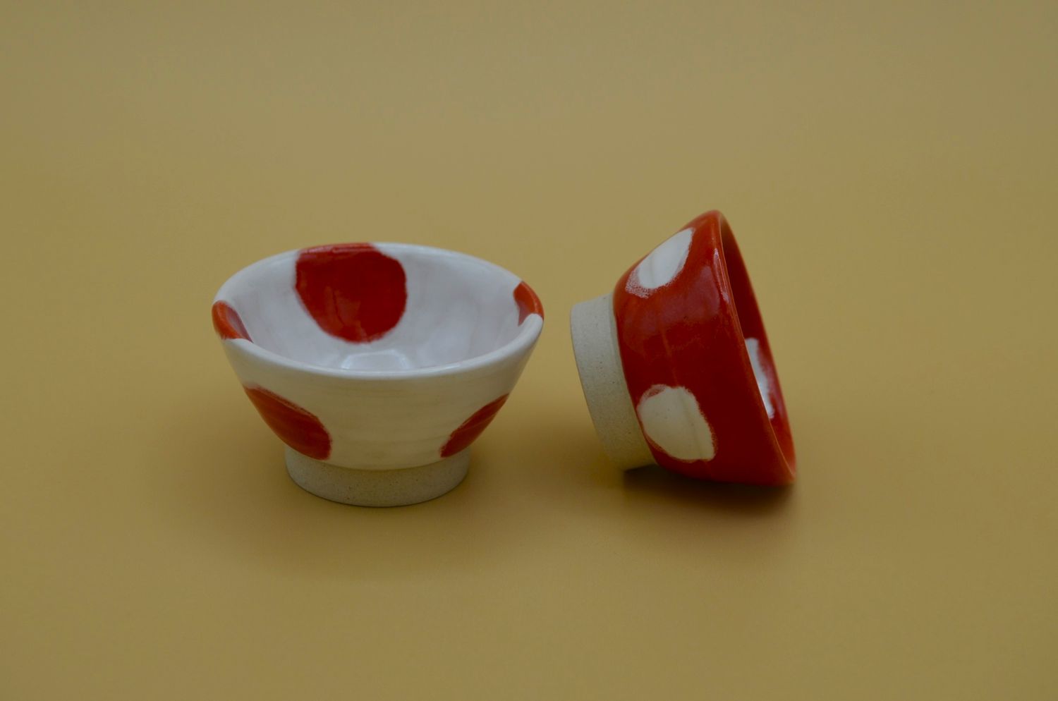 Set of Two Polka Dot Mini Dishes