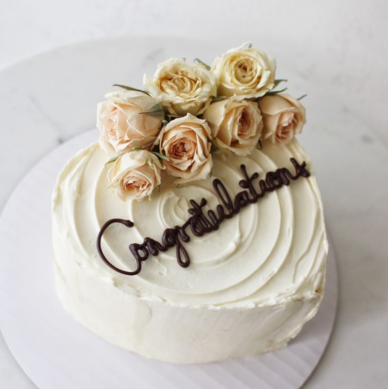 3 layer 5" heart-shaped Specialty Cake