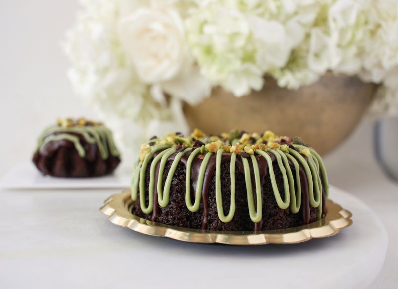 "Dubai" Inspired Chocolate Olive Oil Bundt Cake (Set of 2)