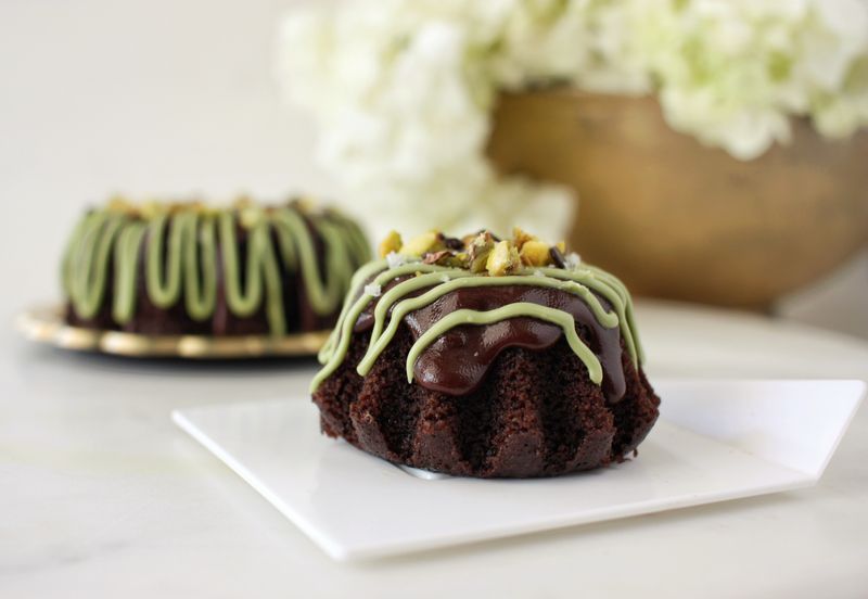 "Dubai" Inspired Chocolate Olive Oil Mini Bundt Cake (Set of 6)
