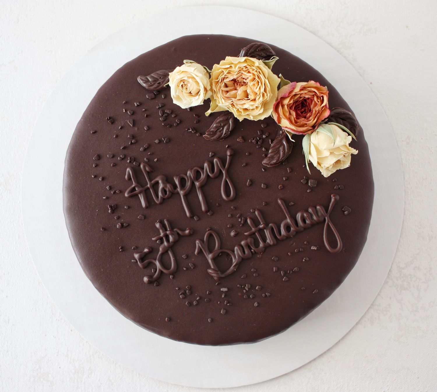 1 layer ​9" Round Chocolate Olive Oil Cake