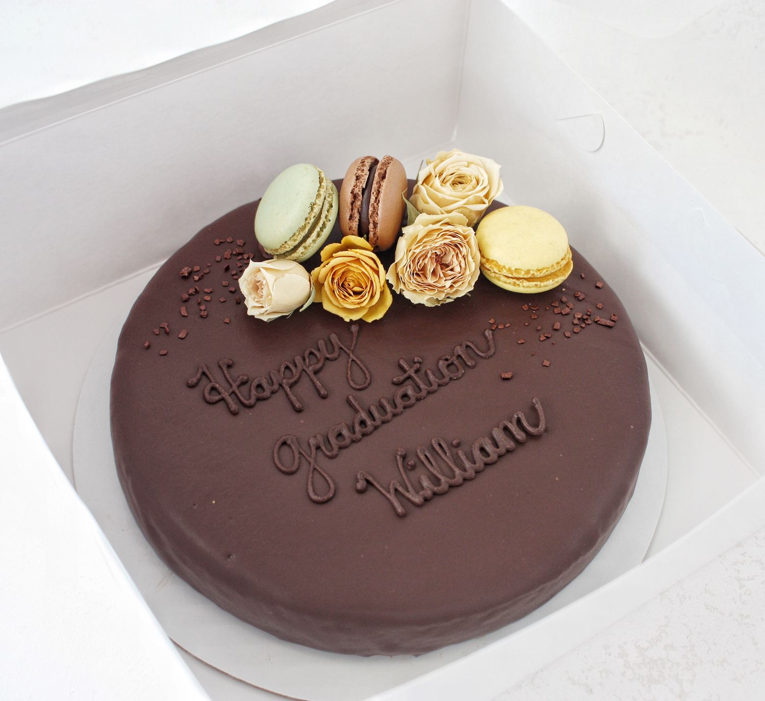 1 layer 9 1 layer 9" Round Chocolate Olive Oil Cake