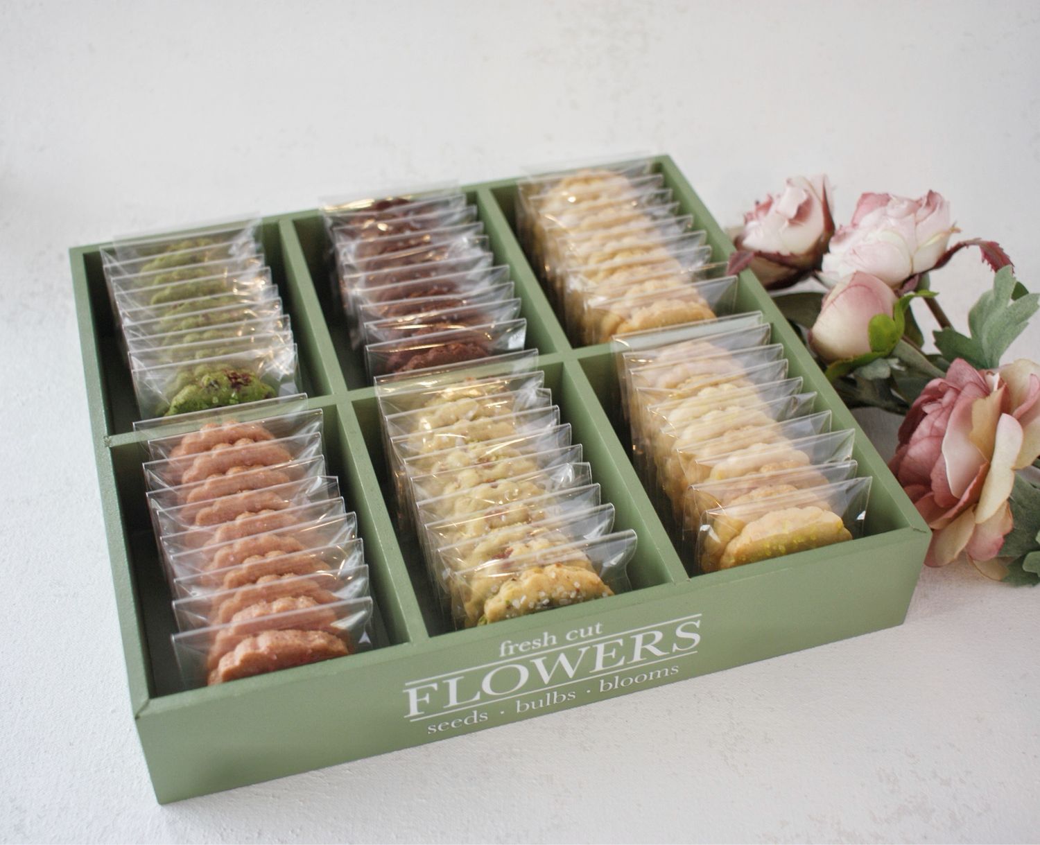 Party Tray of 60 Assorted Shortbread Cookies