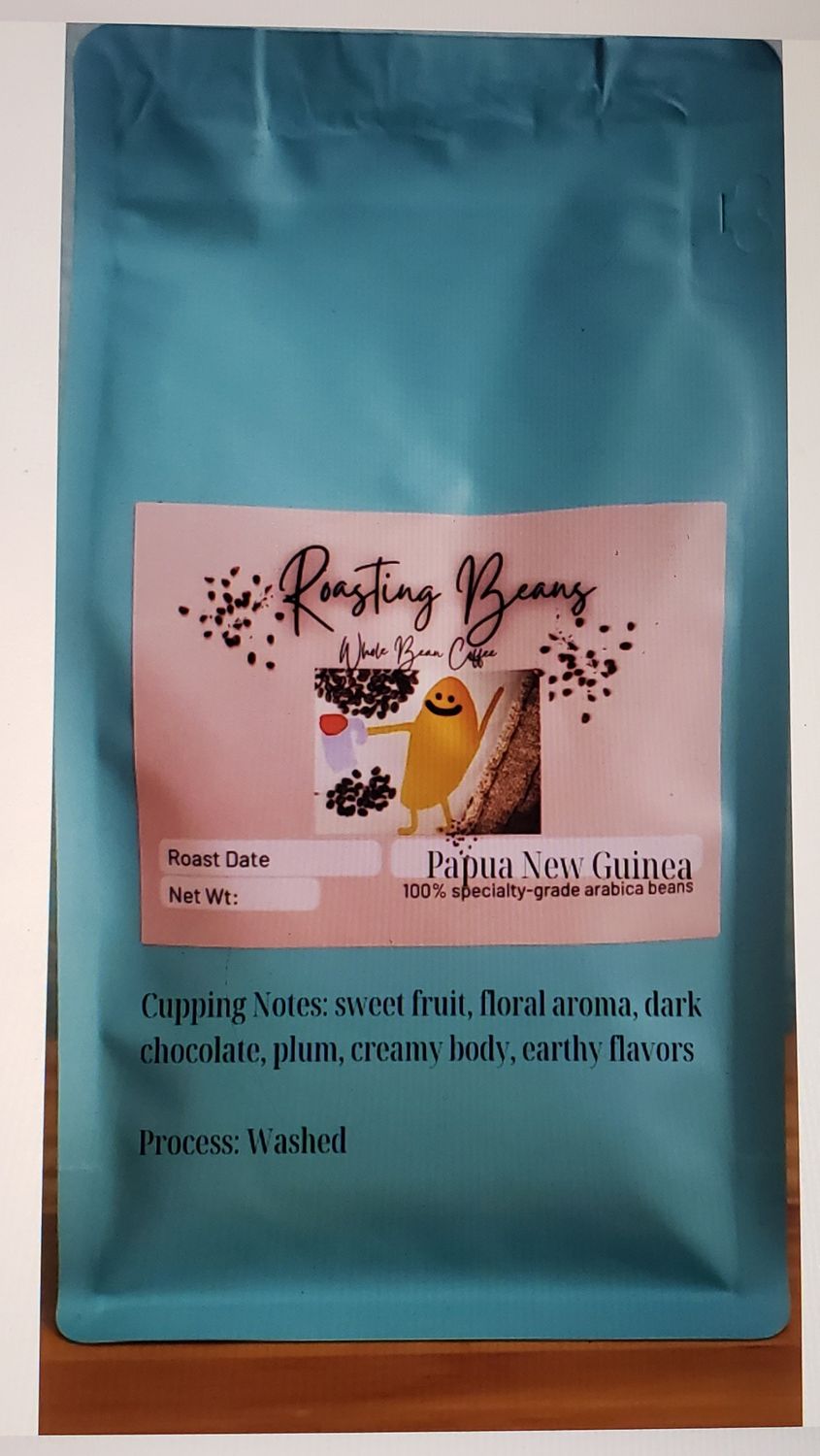 PAPUA NEW GUINEA - ORGANIC - Fair Trade - Whole Bean - 12oz or 32oz