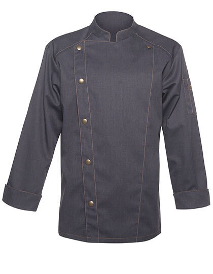 Kochjacke Jeans-Style, Farbe: Vintage Black (ca. Pantone cool Grey11c)