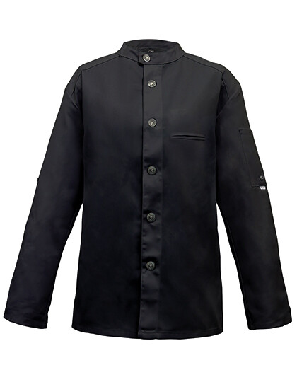 Kochjacke Bikerstyle, Farbe: Black