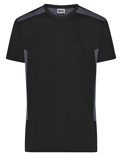 Men&#39;s Workwear T-Shirt-Strong, Farbe: Black/Carbon