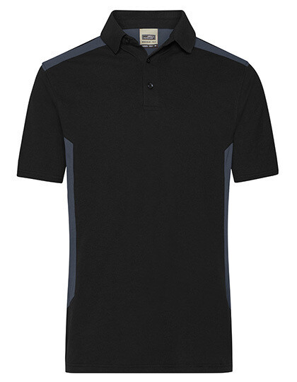 Men&#39;s Workwear Polo-Strong, Farbe: Black/Carbon