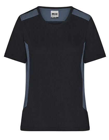 Ladies&#39; Workwear T-Shirt-Strong, Farbe: Black/Carbon