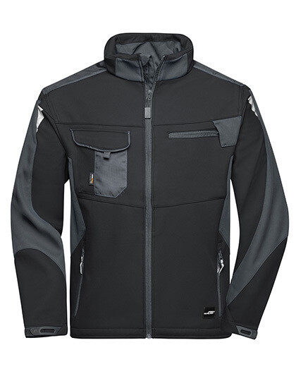 Workwear Softshell Jacket-Strong, Farbe: Black/Carbon