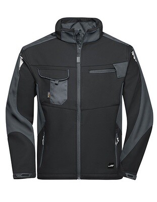 Workwear Softshell Jacket-Strong, Farbe: Black/Carbon