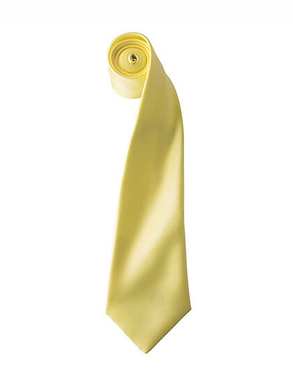Colours Collection Satin Tie, Farbe: Lemone (ca. Pantone 127)
