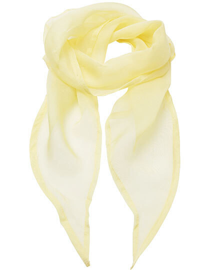 Woman&#39;s Colours Collection Chiffon Scarf, Farbe: Lemone (ca. Pantone 127)