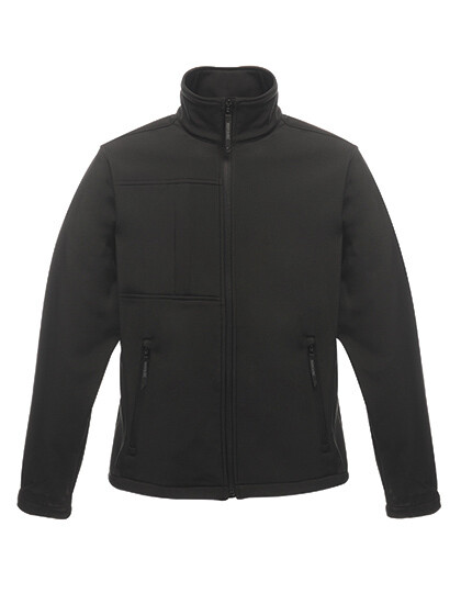 Men&#39;s Softshell Jacket-Octagon, Farbe: Black/Black