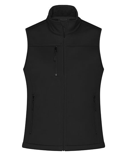 Ladies&#39; Softshell Vest, Farbe: Black