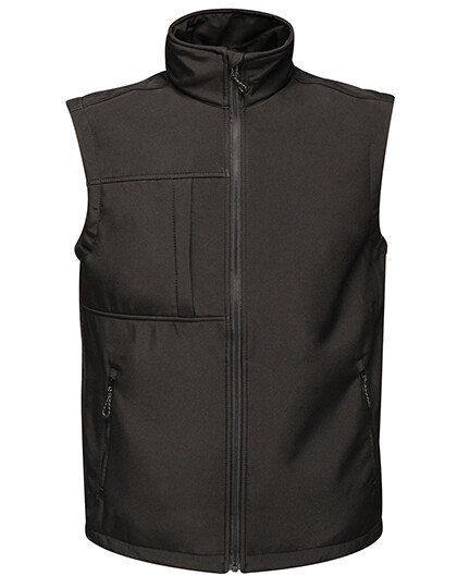 Men&#39;s Octagon II Printable Softshell Bodywarmer, Farbe: Black/Black