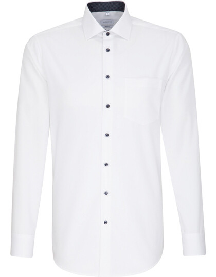 Men&#39;s Shirt Poplin  Regular Fit Long Sleeve, Farbe: White