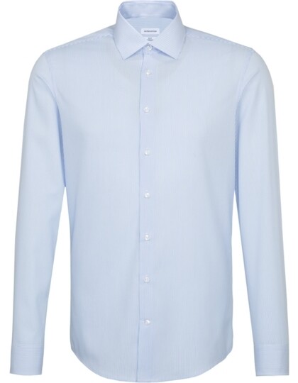 Men's Shirt Slim Fit Check/Stripes Long Sleeve