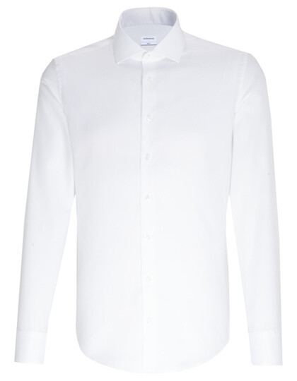 Men&#39;s Shirt Slim Fit Oxford Long Sleeve, Farbe: White
