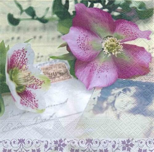 33er Serviette Christmas Rose