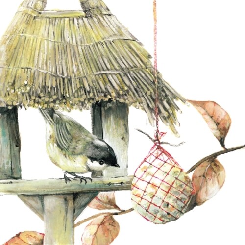33er Servietten Birdhouse, Qualität / Kartoninhalt: Birdhouse