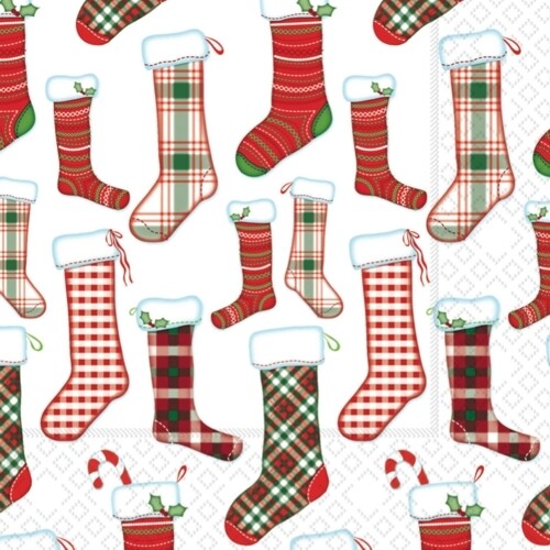 33er Servietten Christmas Stocking