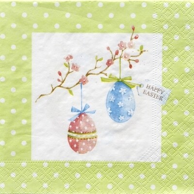 33er Servietten Happy Easter green