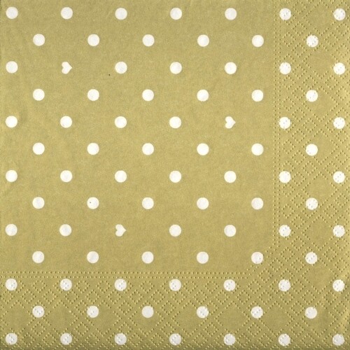 33er Servietten Hearts and Dots gold, Qualität / Kartoninhalt: Hearts and Dots gold