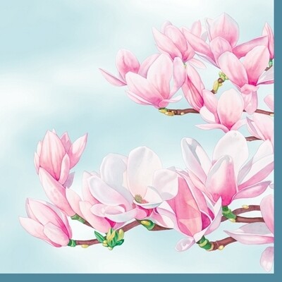 33er Servietten Magnolia Blue