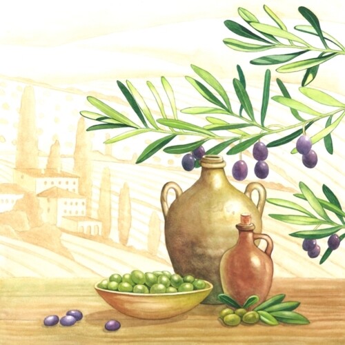 33er Servietten Toscana