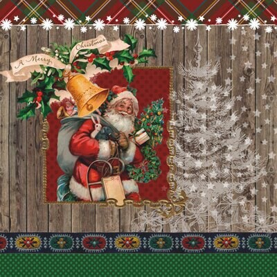 33er Serviette Tableau de Noël