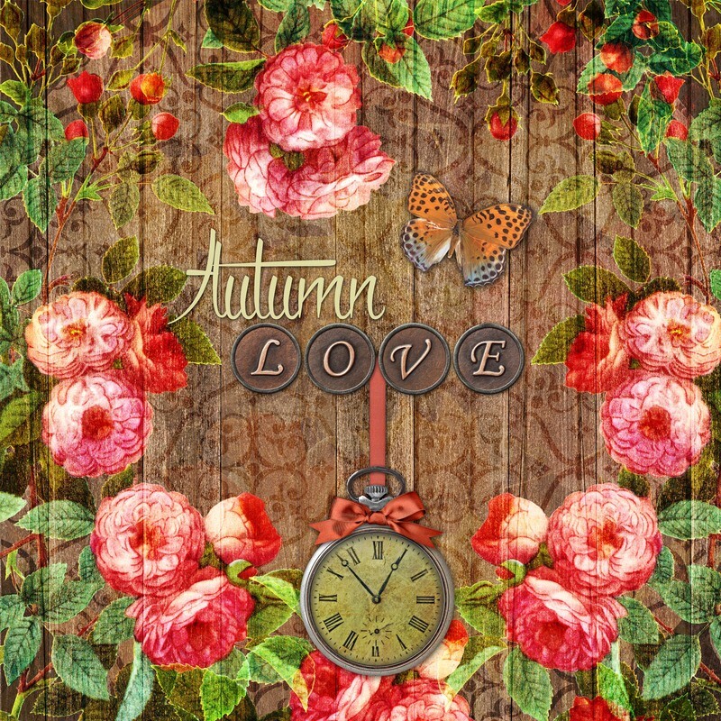 33er Serviette  Autumn Love