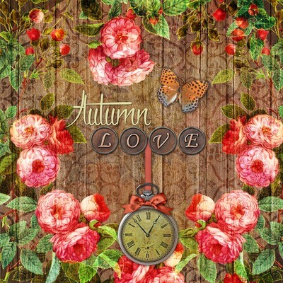 33er Serviette  Autumn Love