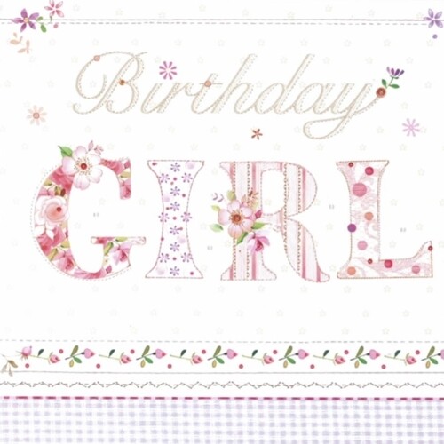 33er Serviette Birthday Girl