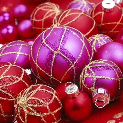 33er Serviette  Christmas Bauble